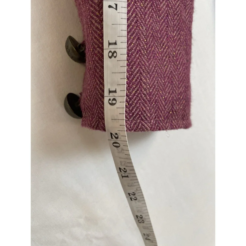 Vintage Stuff by Hilary Duff Girls Y2K Peacoat‎ Herringbone Wool Blend Jacket M